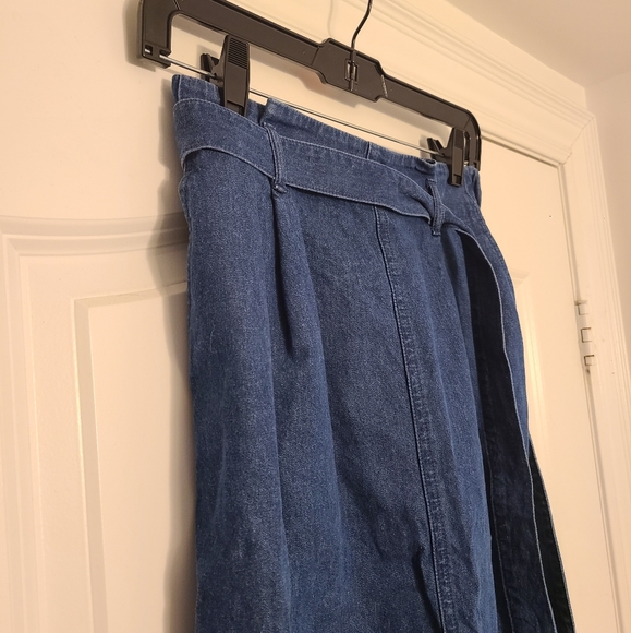 Uniqlo Denim Wrap Size Zip 4-pocket Skirt Womens Size Small - Picture 2 of 8